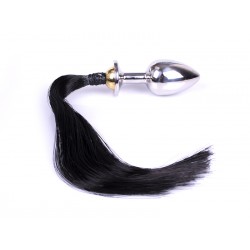 Buttplug with Horsetail - Black