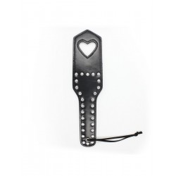 Studded Heart Paddle - Black