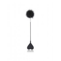 Feather Crop with Heart 53cm black
