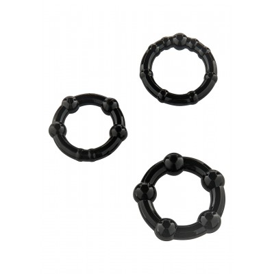 Stay Hard - Three Rings - Black
