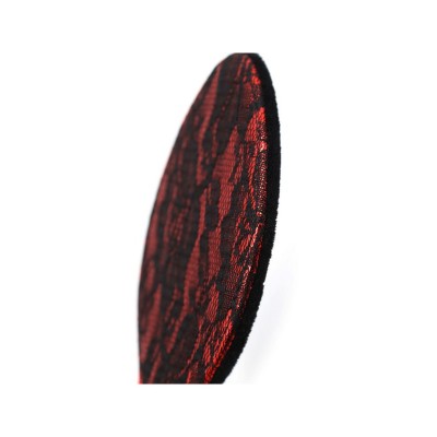 Lace paddle 31cm - black/red