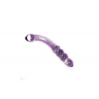 Glass Dildo Purple Curve