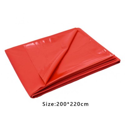 PVC Bed Sheet Cover - Red