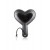Heart Shaped Paddle - Black